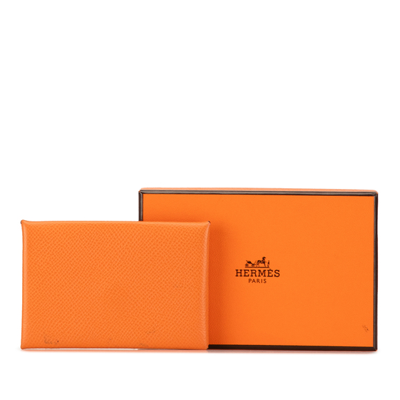 Pre-Loved Hermès Epsom Calvi Card Holder - Picture 10 of 10